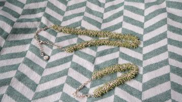 set ketting en armband, 925 zilver, honderden glaskraaltjes beschikbaar voor biedingen