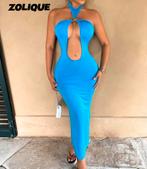 Blauwe zomer jurk, Kleding | Dames, Jumpsuits, Ophalen of Verzenden, Zo goed als nieuw, Blauw