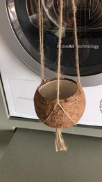 Bloempot kokodama (diameter 12 cm), Rond, Ophalen of Verzenden, Zo goed als nieuw, Minder dan 25 cm