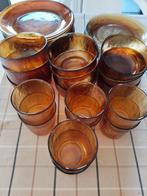 Retro glasservies voor 8 personen - Tilburg, Ophalen, Gebruikt, Glas, Overige stijlen