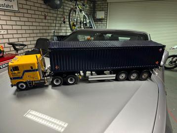 Tamiya/ Carson 3 assige 1/14 Zeecontainer trailer 1/14 beschikbaar voor biedingen