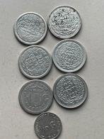 6 zilveren kwartjes plus dubbeltje Curaçao zilver, Postzegels en Munten, Munten | Nederland, Ophalen of Verzenden, Koningin Wilhelmina