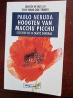 Boek: Pablo Neruda, Hoogten van Macchu Picchu, Ophalen of Verzenden, Zo goed als nieuw, Pablo Neruda, Eén auteur