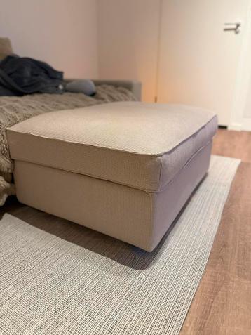KIVIK hocker met opbergruimte – Footstool with storage Beige - afbeelding 4