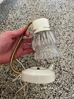 Retro nachtlamp tafellamp lamp kristal art deco nouveau, Art Nouveau, Ophalen of Verzenden, Zo goed als nieuw, Glas