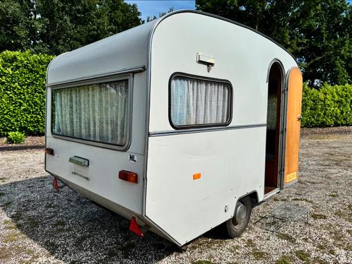 MOET WEG! Lichtgewicht Retro Caravan Eifelland 310 + Luifel, Caravans en Kamperen, Caravans, Bedrijf, tot en met 3, tot 500 kg