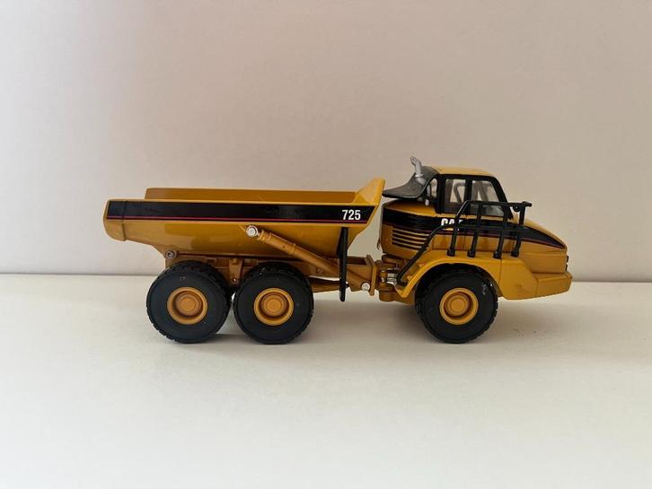 Caterpillar 725 dumper van Norscot, Hobby en Vrije tijd, Modelauto's | 1:50, Gebruikt, Hijskraan, Tractor of Landbouw, Overige merken