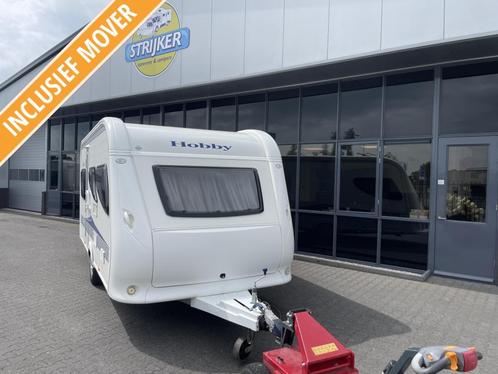 Hobby La Vita 455 UF Bed 207CM lang + Rondzit + WC + Mover, Caravans en Kamperen, Caravans, Bedrijf, tot en met 4, 1000 - 1250 kg