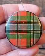 Antiek naaigerei Tartan Mauchline Tartanware naaldenkussen, Verzenden