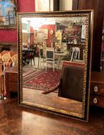 Klassiek spiegel barok goud, zwarte lijst antiek, Huis en Inrichting, Woonaccessoires | Spiegels, Minder dan 100 cm, Rechthoekig