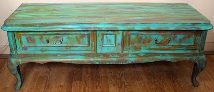 Kast, dressoir, bank, TV kast, groen, IN PRIJS VERLAAGD, Huis en Inrichting, Banken | Bankstellen, Zo goed als nieuw, Tweepersoons