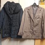 Zwarte jas en blazer maat 48, Kleding | Dames, Grote Maten, Onbekend, Ophalen of Verzenden, Zo goed als nieuw, Zwart