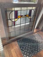 glas in lood raam, Ophalen, Gevelraam of Ruit, Gebruikt, 80 tot 120 cm