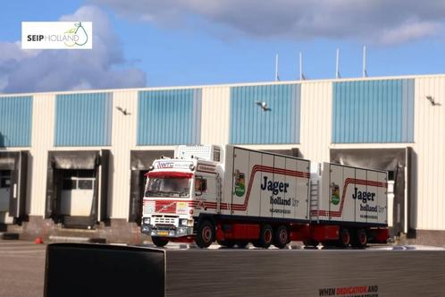 WSI Volvo F12 Globetrotter Jager Holland/ Dre Mellema, Hobby en Vrije tijd, Modelauto's | 1:50, Nieuw, Bus of Vrachtwagen, Wsi