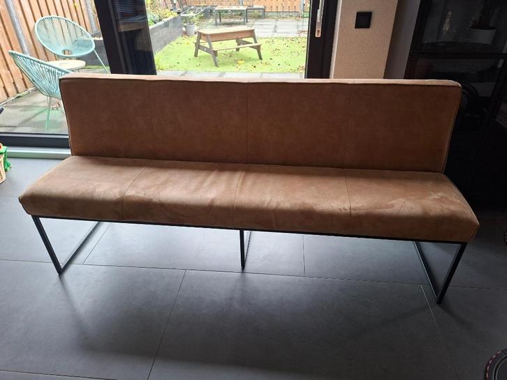 Eetbank, Huis en Inrichting, Stoelen, Zo goed als nieuw, Vier, Leer, Overige materialen, Overige kleuren, Ophalen