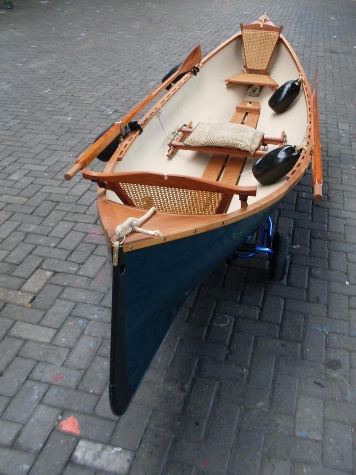 Skiff; replica Adirondack Guide Boat, Watersport en Boten, Kano's, Zo goed als nieuw, Canadese kano of Open kano, Twee personen