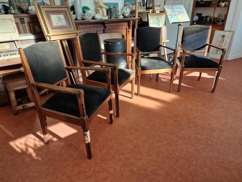Robuuste eetkamer fauteuils, Amsterdamse school, Antiek en Kunst, Antiek | Meubels | Stoelen en Banken, Ophalen
