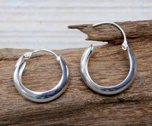 Oorbellen - Oorringen - Echt Zilver - 3 maten - v.a. 13,50, Sieraden, Tassen en Uiterlijk, Oorbellen, Nieuw, Hangers, Zilver, Zilver