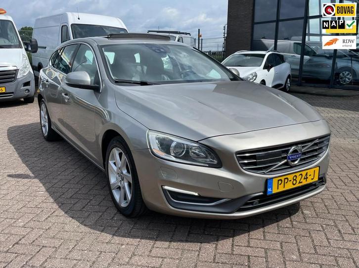 Volvo V60 1.6 D2 Summum, Trekhaak, Open dak, Leder, Navi, Ca, Auto's, Volvo, Bedrijf, Te koop, V60, ABS, Achteruitrijcamera, Adaptive Cruise Control