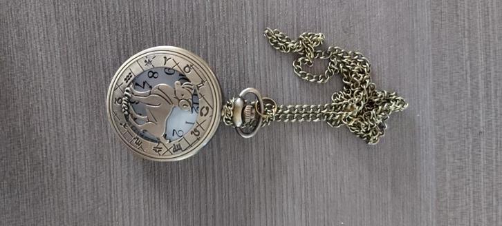 zakhorloge met ketting met sterrenbeeld, Sieraden, Tassen en Uiterlijk, Overige Accessoires, Nieuw, Ophalen of Verzenden