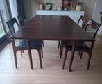 Louis Van Teffelen stoelen 4stuks met tafel., Ophalen, Zo goed als nieuw, Vintage, Vier