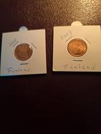 2 munten uit Finland 2005 en 2007 alles unc, Ophalen of Verzenden, Finland