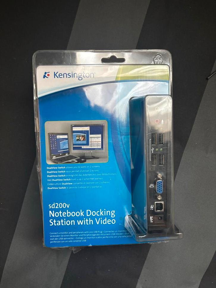 Kensington SD200v Notebook Docking Station - Nieuw in Verpak, Computers en Software, Barebones, Nieuw, Ophalen of Verzenden