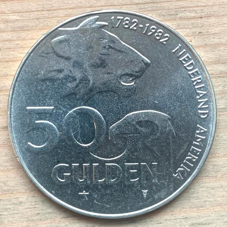 Nederland 50 Gulden 1982 25 gram .925 zilver, Postzegels en Munten, Munten | Nederland, 50 gulden, Koningin Beatrix, Zilver, Ophalen of Verzenden