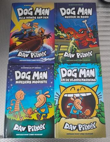 Dav Pilkey: 4x Dog Man / Hardcover - Nieuwstaat beschikbaar voor biedingen