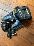 Salomon Skeelers Maat 39 2/3 + Bescherming & Tas, Ophalen, Gebruikt, Salomon, Inline skates 4 wielen
