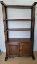 Mooie robuuste wandkast donker eiken, Huis en Inrichting, Kasten | Boekenkasten, Ophalen, Gebruikt, 25 tot 50 cm, 150 tot 200 cm