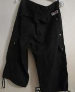 als Nieuw SILVERCREEK cargo 3/4 Korte broek ZWART L ( W36 ), Verzenden, Zwart, QuickSilver, Maat 56/58 (XL)