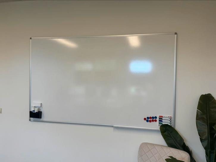 Whiteboard Premium 120x200cm - Magnetisch: 19 jaar garantie!, Huis en Inrichting, Woonaccessoires | Memoborden, Zo goed als nieuw