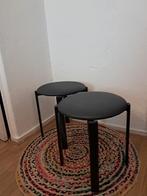 Black vinil garden stool set (2x), Ophalen, Overige materialen, Twee, Zwart
