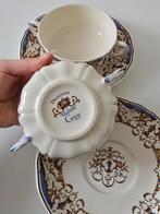 Vintage Gien France "Dionysos" Cream Soup Bowl Set Antique, Ophalen of Verzenden