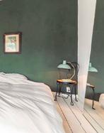 zwart metalen nachttafeltje), Huis en Inrichting, Slaapkamer | Nachtkastjes, Ophalen, Gebruikt, Metaal of Aluminium