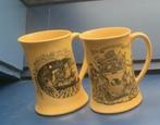 Twee stenen BIERPULLEN van Royal Crown Devon, Antiek en Kunst, Ophalen of Verzenden