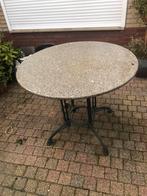 Tuin tafel met marmer blad, Tuin en Terras, Ophalen, Rond