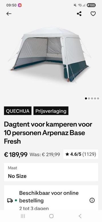 Quechua Arpenaz Base Fresh - 10 persoons beschikbaar voor biedingen
