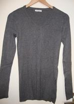 Grijze ribbelstof trui Vintage dressing.(M), Kleding | Dames, Truien en Vesten, Zo goed als nieuw, Grijs, Vintage dressing, Ophalen