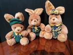 Set van 3 Vintage Konijnen Knuffels, Ophalen of Verzenden, Gebruikt, Konijn