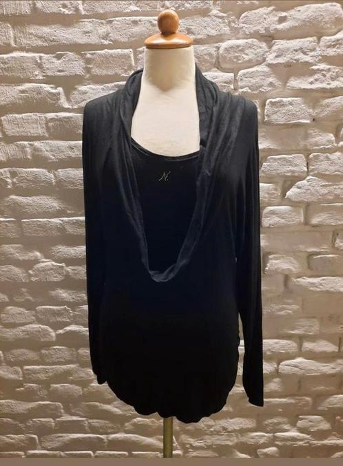 Top nicowa maat 42, Kleding | Dames, Tops, Zo goed als nieuw, Maat 42/44 (L), Zwart, Lange mouw, Verzenden