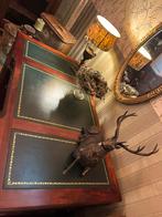 Engels bureau ingelegd blad van leer brocante antiek, Ophalen