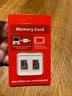 2 Memory cards micro sd card ! * 512 mb NIEUW, Nieuw, Ophalen of Verzenden, Fotocamera, MicroSD