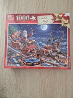 King kerstpuzzel 1000 stukjes, Ophalen of Verzenden, 500 t/m 1500 stukjes, Zo goed als nieuw, Legpuzzel