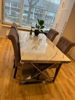 Eettafel (90x160cm) - Wegens verhuizing, Huis en Inrichting, Tafels | Eettafels, Ophalen, Gebruikt, 50 tot 100 cm, Vier personen