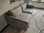 2,5 zits bank grijs suede- leer 196x90, Huis en Inrichting, Ophalen, Gebruikt, Stof, Industrieel