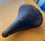 Vintage Leren Fietszadel met Veren, Ophalen of Verzenden, Gebruikt, Oldtimer, Zadel