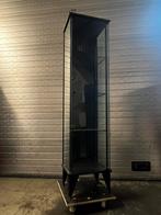 Vitrinekast 4 schappen Zwart, Ophalen, 50 tot 100 cm, 150 tot 200 cm, 25 tot 50 cm