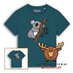 WILDNATURE Dames T-Shirt-Koala-100% BIOKATOEN S-M-L, Maat 38/40 (M), Verzenden, Nieuw, Korte mouw